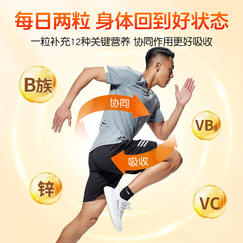 Tong Ren Tang men's multivitamin B complex tablets for men's sexual function vitamin B complex contains 8 kinds of vitamins b1b2b6b12 tablets