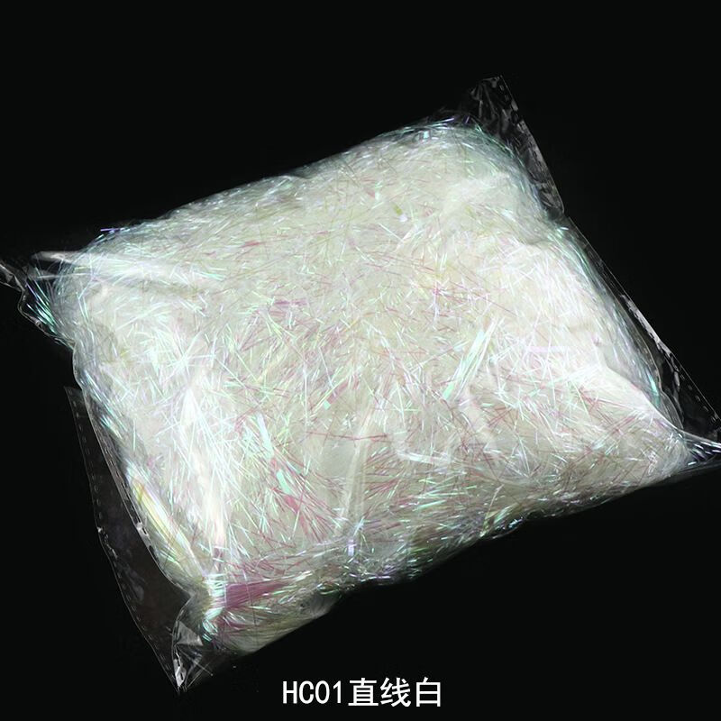 Raffia filling color gift box glitter colorful fantasy silk gold wedding candy fruit box souvenir decoration colorful bright silk 1mm 100g a pack