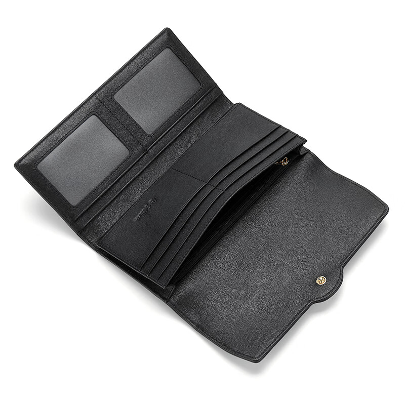 Goldlion Women's Wallet Gift Box Fashionable and Versatile Cow Leather Wallet Valentine's Day Gift Giving