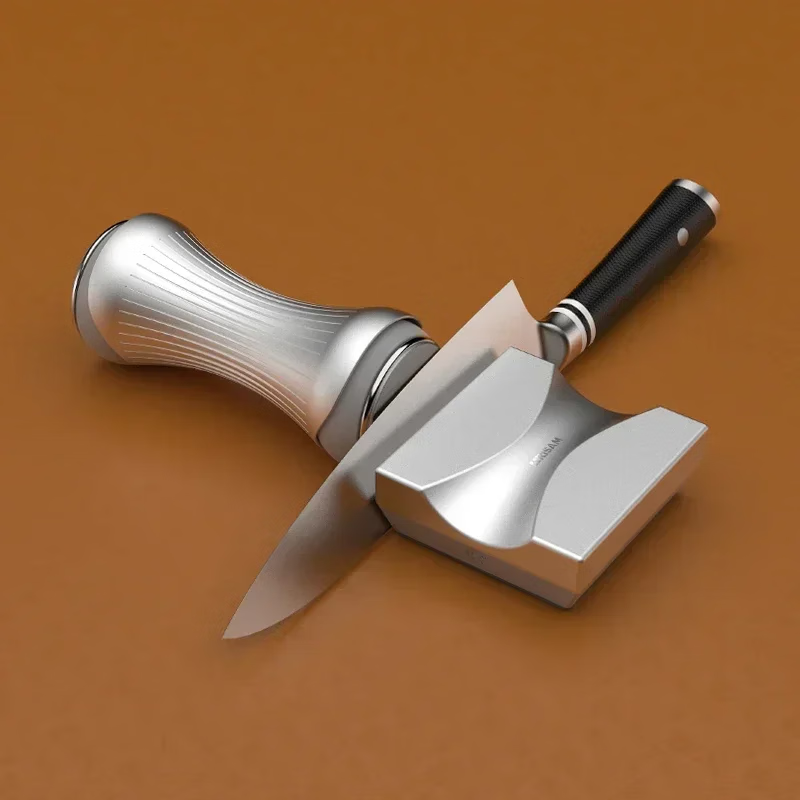 Ye Yu roller knife sharpener quickly sharpens kitchen knives household roller sharpening stone multifunctional kitchen knife tungsten steel diamond alloy roller sharpener - Starry Sky Silver