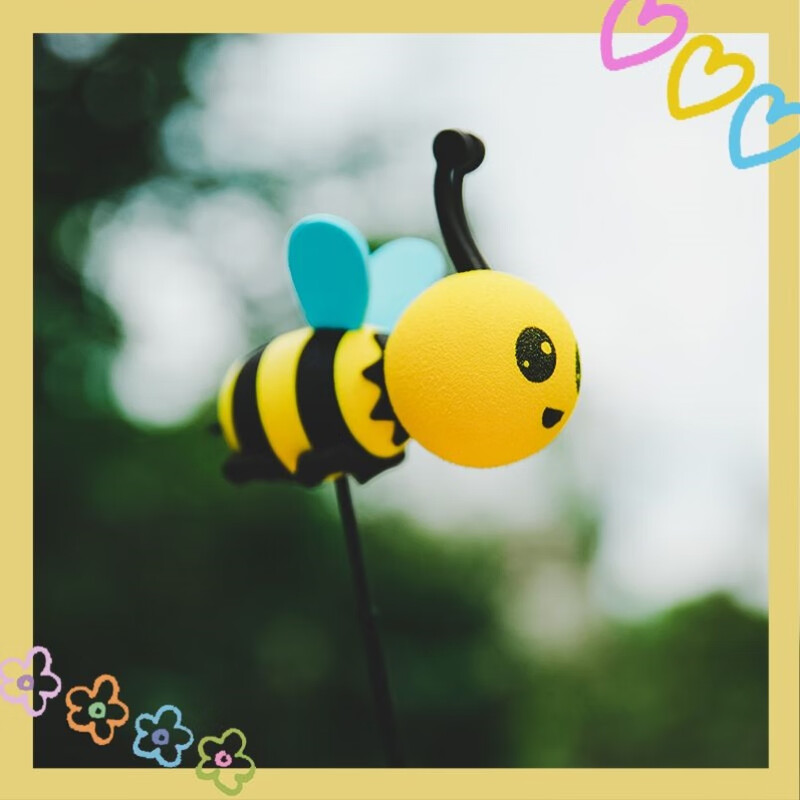 Newong is suitable for BMW mini car antenna decoration, car exterior decoration small objects, roof modification cactus pendulum, Little Bee-N40