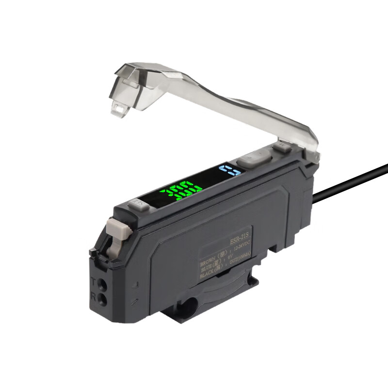 Yue Changsheng Shilotite digital display fiber amplifier precise positioning sorting sensor ESR-22N/21 probe ESR-21S+M6 facing optical fiber 2 meters