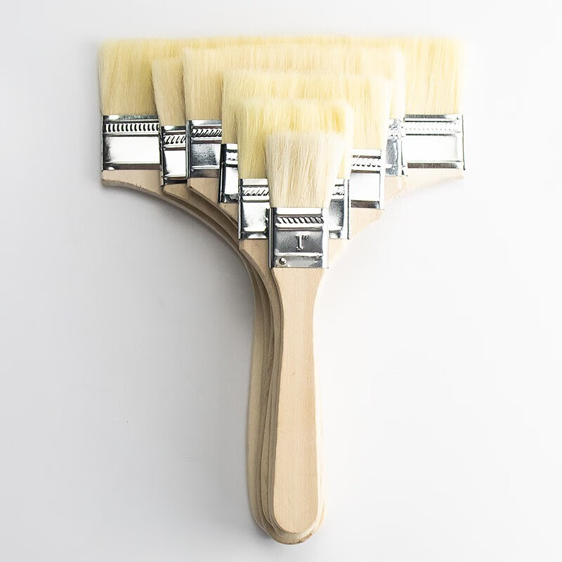 Hasdick high quality wool brush 3 inches (10 pieces) wooden handle paint tool soft bristle paint barbecue brush dust cleaning brush HKxy-27