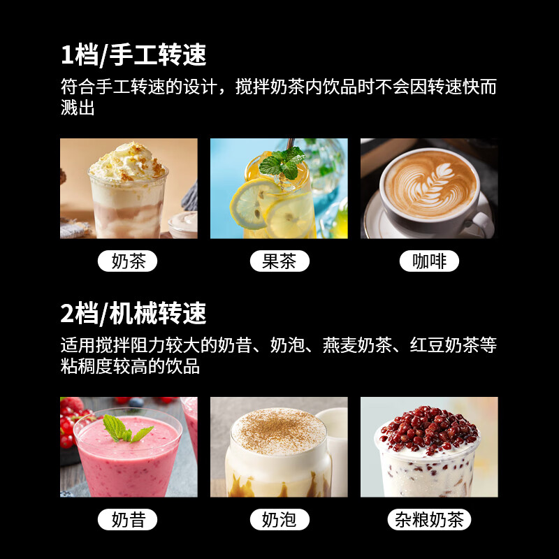 Fangchu milkshake machine, commercial milk tea shop special mixer, large capacity fully automatic electric milk capping machine, flagship model, white, one head and two cups