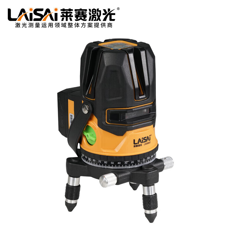 Laser level meter, infrared laser five-wire wall-mounted instrument, green light two-wire lithium battery high-precision automatic Anping high-brightness level meter 671SD green light two-wire single battery standard