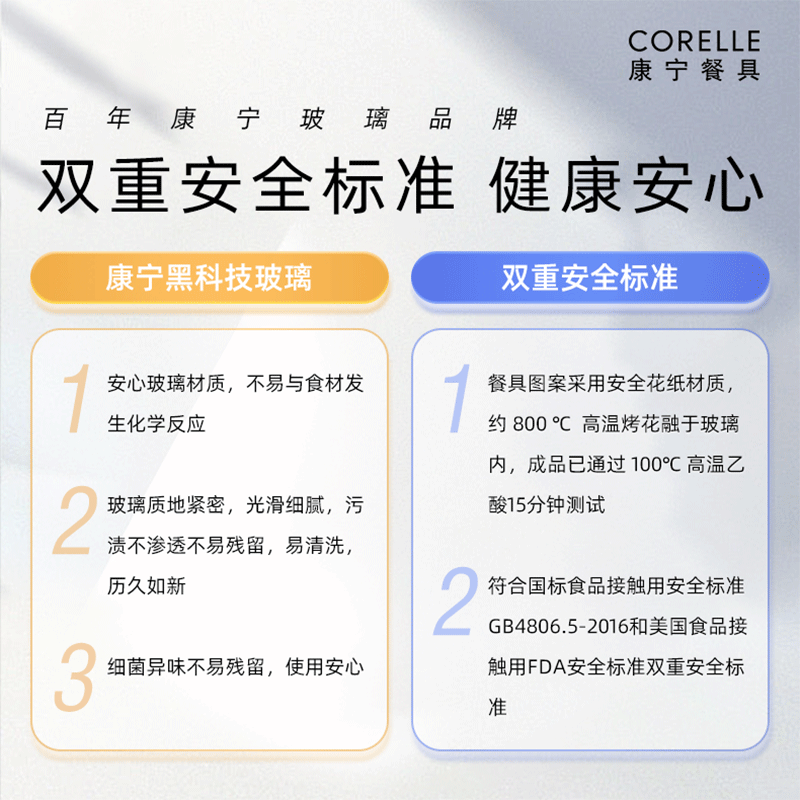 CORELLE Corning tableware imported from the United States heat-resistant glass soup bowl and plate set Purpleberry tableware complete gift set for 8 people high-end gift box set 32 ​​pieces