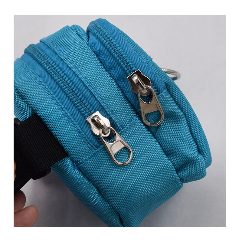 TENG YUE0204 double zipper bag wrist bag outdoor sports arm bag coin key mobile phone bag storage bag customized 0204-1 fruit green length 7x width 4x height 10.5cm