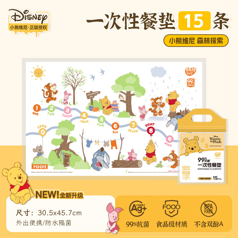 Yiyoujia Portable Disposable Placemat Waterproof and Oil-proof Baby Tablecloth Antibacterial Table Mat Outing Placemat Special for Primary School Students
