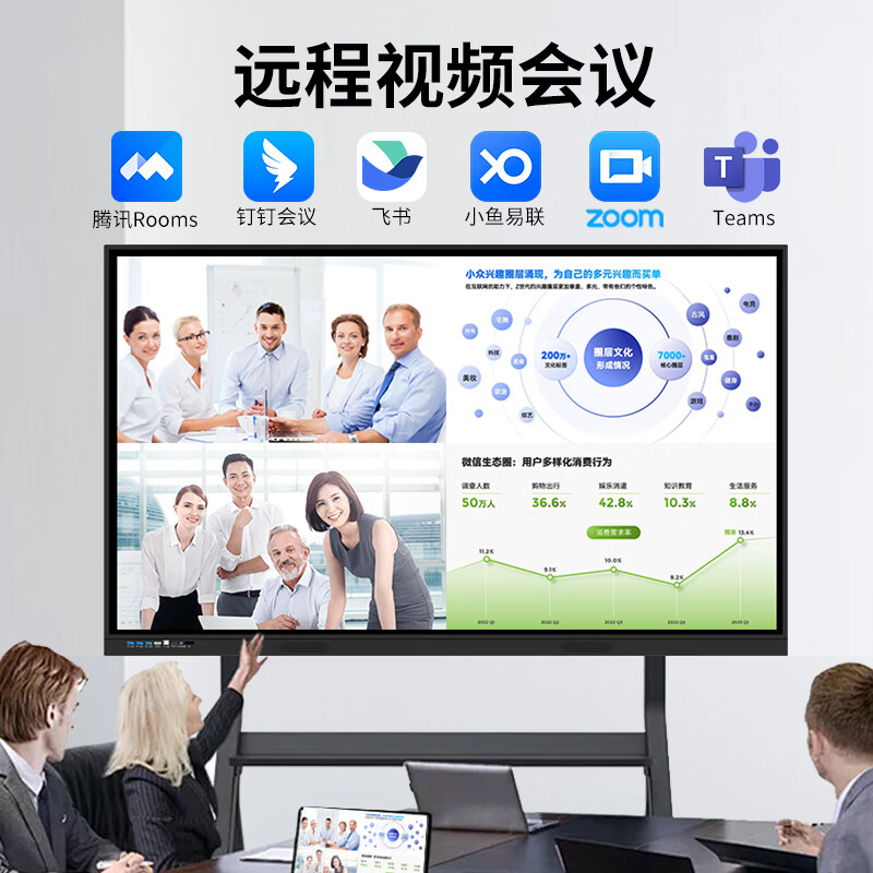 Huixian touch teaching all-in-one machine hot sale seewo whiteboard software conference tablet touch screen all-in-one machine 4k ultra-clear multimedia touch screen projection office remote video 75led limited time special price + network-wide flash sale + door-to-door delivery dual 4Kw10/i7 + 256G + Android 14 + ultra-clear camera