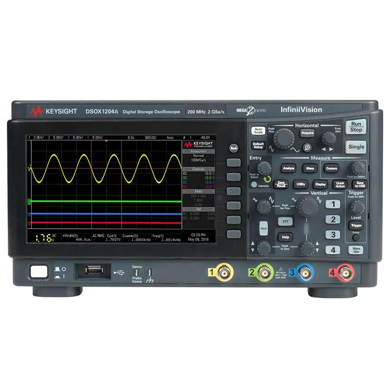 KEYSIGHT high sampling rate deep storage digital oscilloscope four-channel six-in-one DSOX1204G (70MHz) (Professional version)