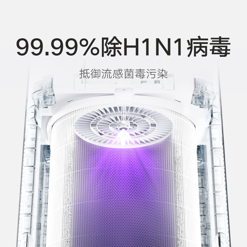 Mijia Xiaomi Air Purifier 5 removes formaldehyde, removes bacteria, removes odors, removes smog and PM2.5, and has a low-noise design for home use.