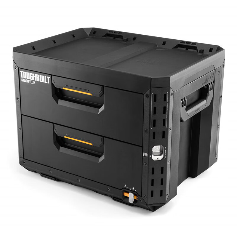TOUGHBUILT double drawer stacking box electrician repair tool box industrial grade camping vehicle storage TB-B1-D-72
