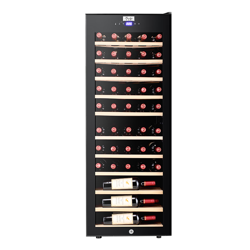 Bacchus red wine cabinet 51 bottles thermostatic cabinet home living room wine cabinet multi-functional office refrigerator wine tea cabinet air-cooled frost-free single-door vertical display cabinet YH-72
