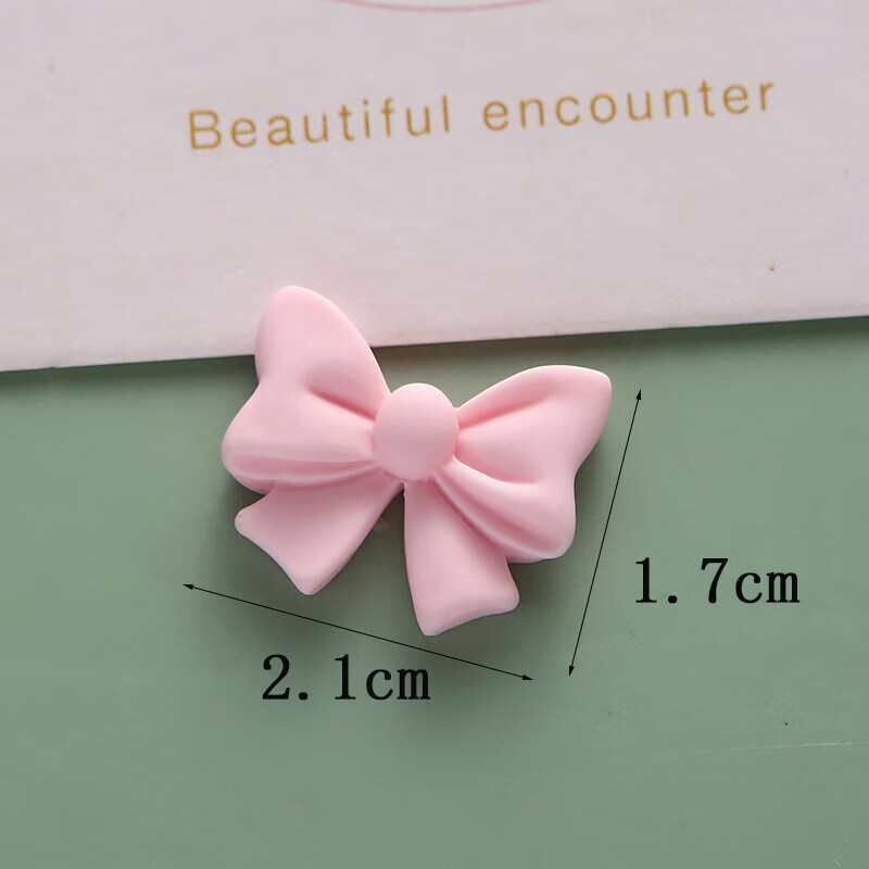 Macaron color bow diy resin jewelry accessories homemade mobile phone case hairpin hairpin decorative material purple