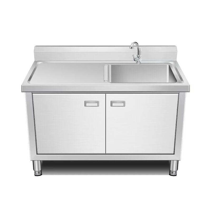 Wen Yijia Commercial Kitchen Stainless Steel Thickened Sink Cabinet Vegetable Pool Stove Integrated Cabinet Tongchi 304 Wash Customized (can be made into a platform model, can add a stove, coal