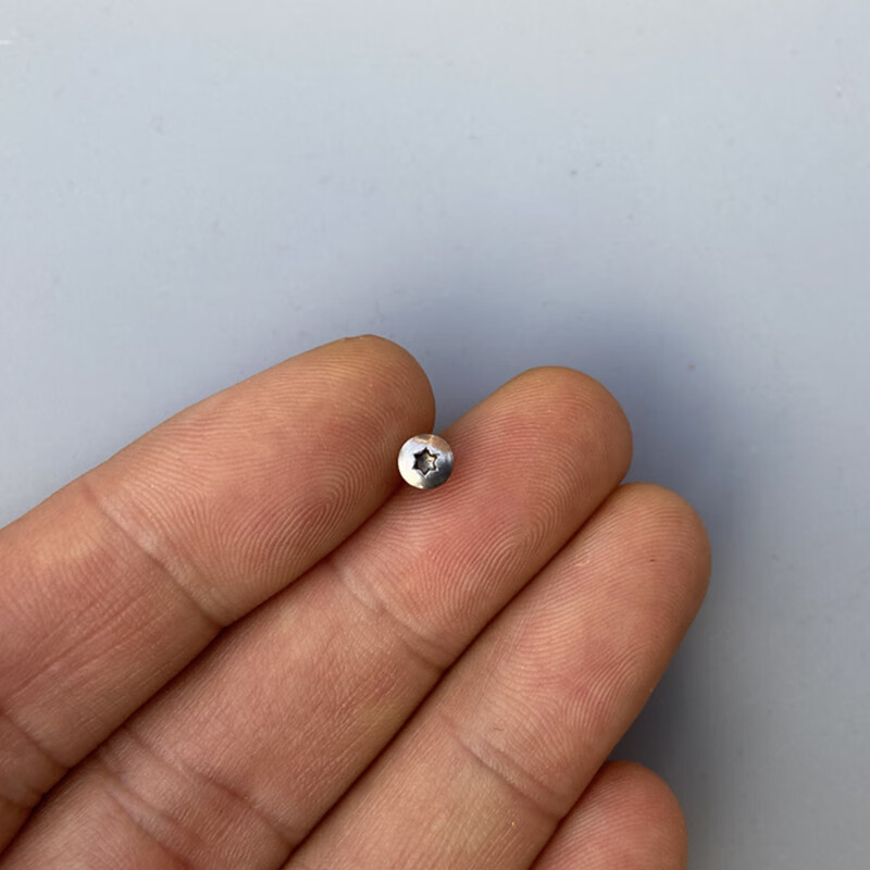 Vinoa independent T6 plum blossom screw T8 knife bar screw butterfly knife repair screw folding knife back screw cutter screw T6 to T8 5 pieces each + 1 wrench