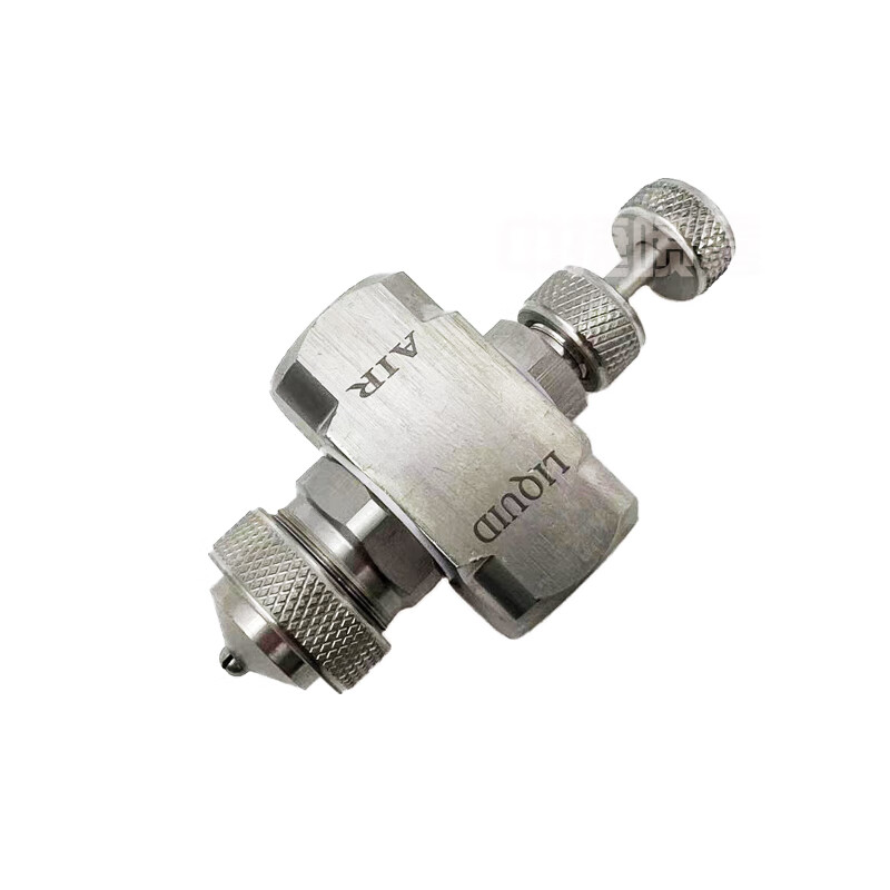 Ni Zhier customized 304 stainless steel adjustable air atomization two-fluid humidification nozzle coal mine dust removal nozzle Feng Shui linkage adjustable siphon fan