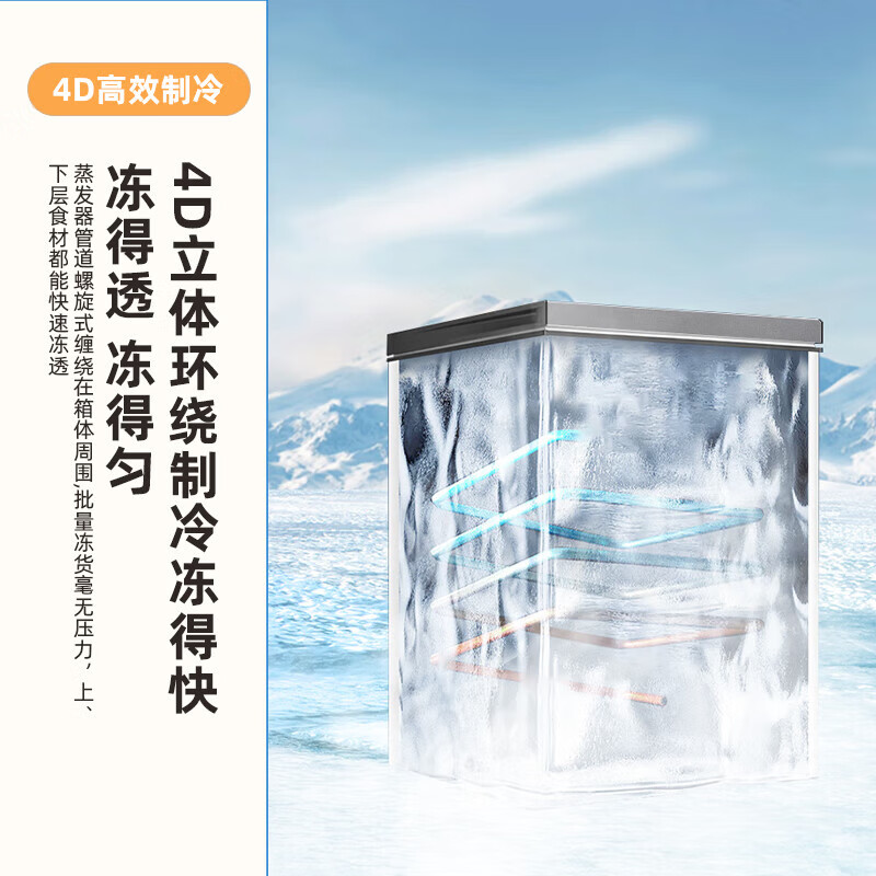 Xinfei Freezer First Class Energy Efficiency Frost Reduction Small Freezer Home Commercial Stocking Energy Saving Refrigerator Freezer Small Rental Small Refrigerator Breast Milk Tea Freshness Refrigerator National Subsidy Gray 100L High Efficiency Frost Reduction-36 Cryogenic Quick Freezing
