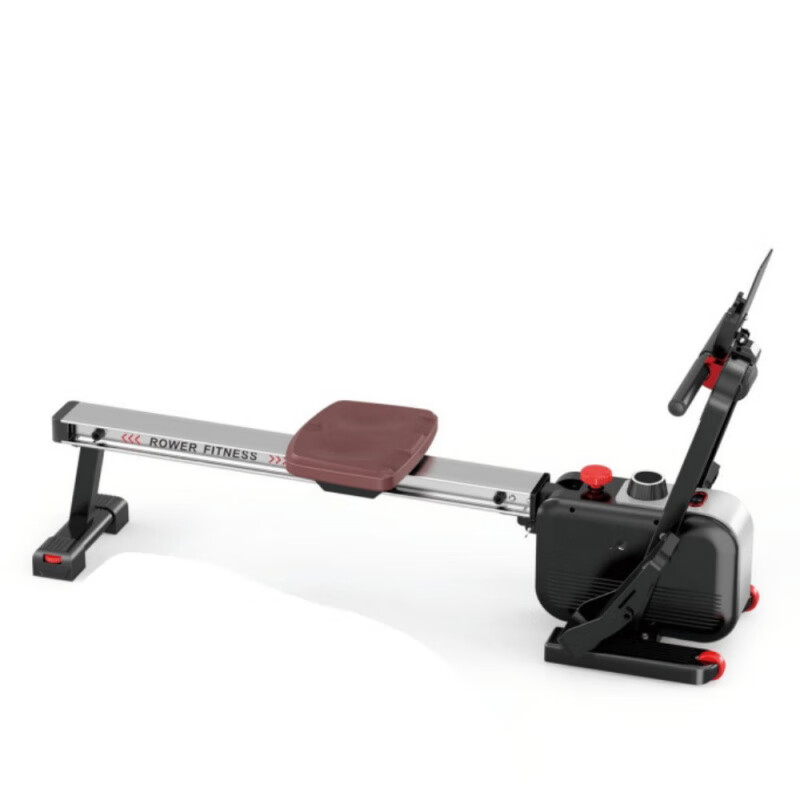 TY Commercial Silent Super Fat-Burning Rowing Machine Indoor Home Multi-speed Adjustable Silent Intelligent Magnetic Resistance Rowing Machine Black 1450x500x850