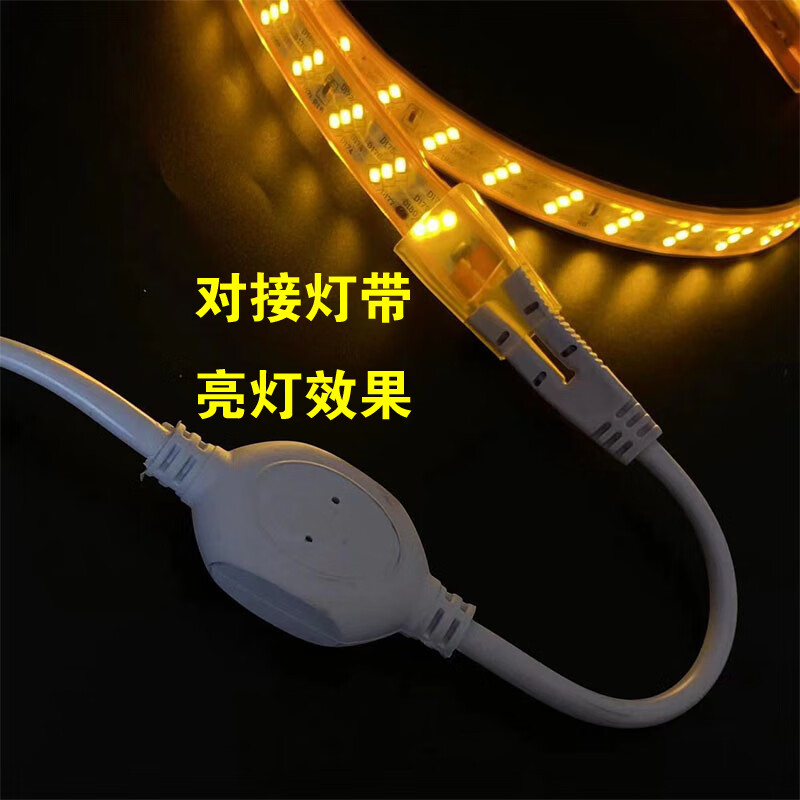 LED two-pin lamp strip plug connector 220V high-power transformer solderless connector driver light strip accessories high-power single package not limited by pin distance universal plug lamp strip 1011