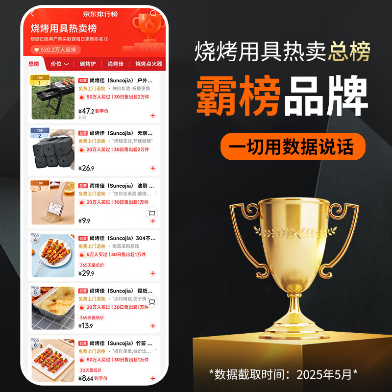 Suncojia BBQ tongs Grilled fish tongs Vegetables, chicken wings, prawns BBQ tongs BBQ grilled double fish net BBQ accessories