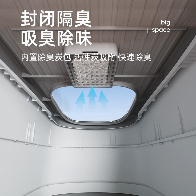 HELLOJOY cat litter box fully enclosed large cat toilet anti-splash cat litter box cat sand box cat litter box gray