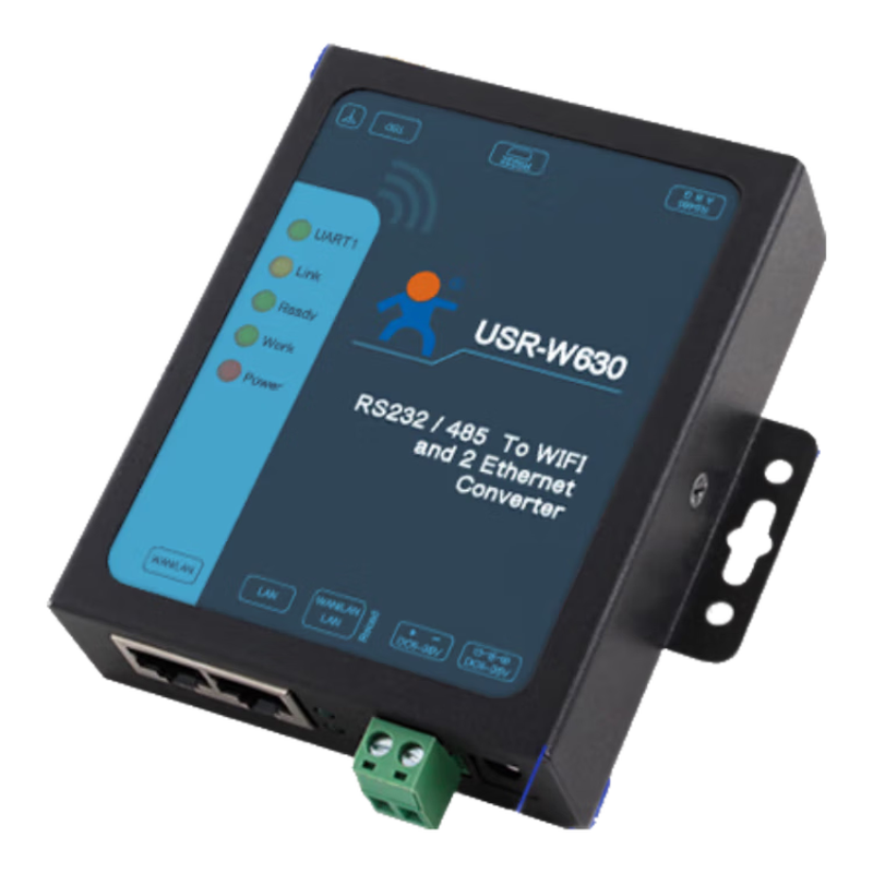 Renmin Internet of Things dual network port Wi-Fi serial port server multi-interface MODBUS gateway two-way data transmission USR-W630