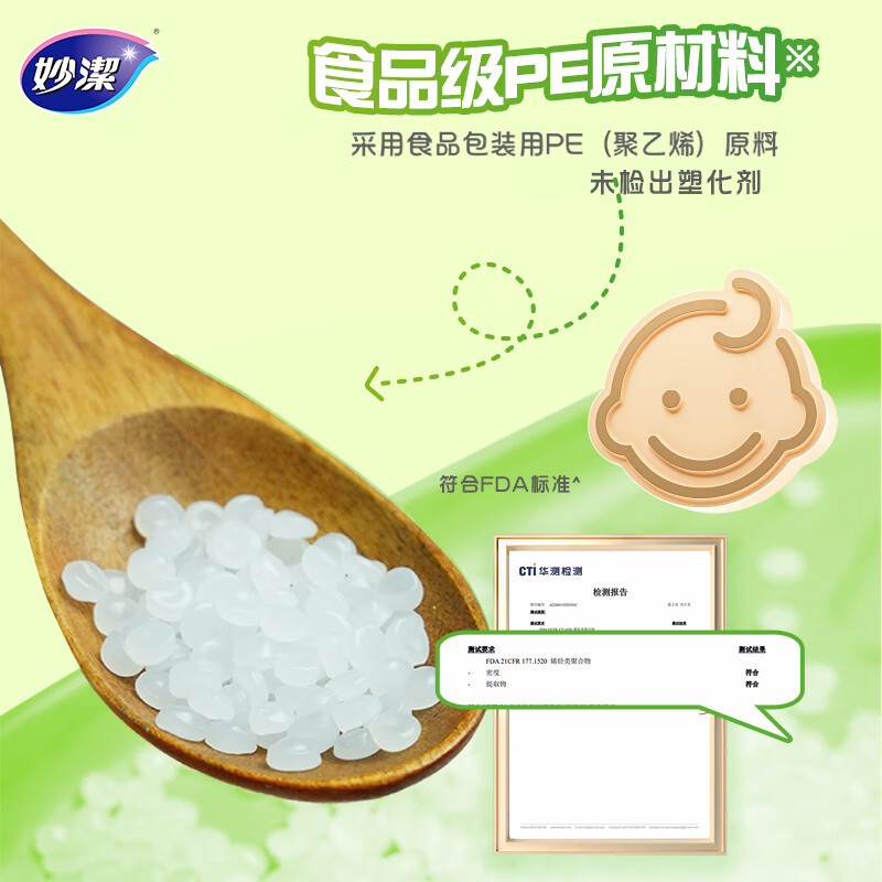 Miaojie Knife-Free PE Cling Film 150 Meters Medium Size Economical Pack