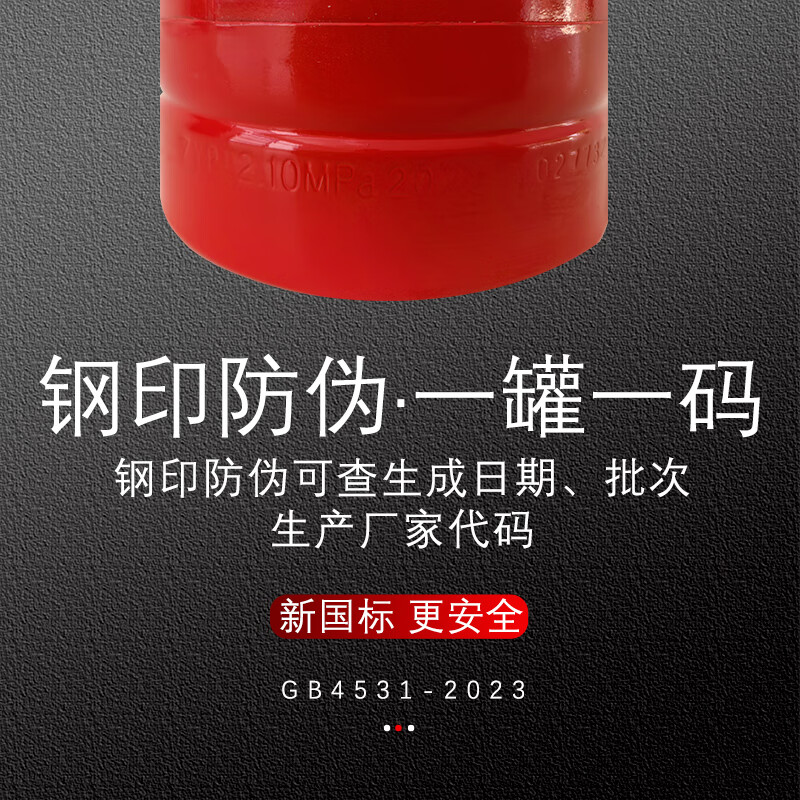 Dry powder fire extinguisher fire protection 3C certification 4/5/6/8/1/2/3 kg kg2025 new national standard portable vehicle-mounted shop household fire extinguisher 4Kg new national standard same-day production