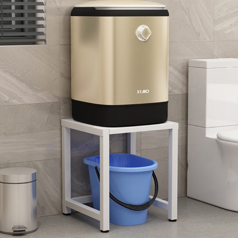 Fantasy Bathroom Storage Rack Bathroom Moisture-Proof Base Small Washing Machine Bracket Raised Sweeping Robot Storage Rack White 1 layer long 32cm wide 30cm high 35cm