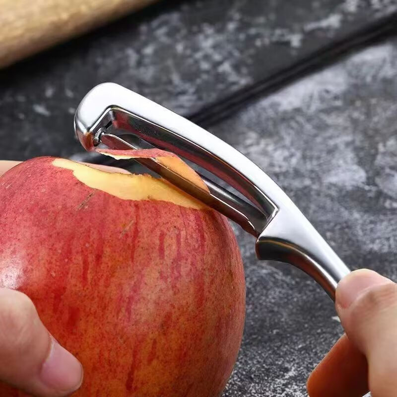 Ye Yuweihuo stainless steel peeling knife kitchen household peeling tool fruit and vegetable melon peeler ordinary quality basic version tooth style 1 pack