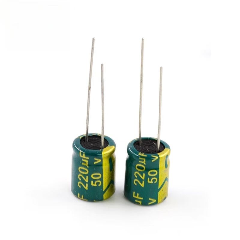 Dengshitang direct plug aluminum electrolytic capacitor components 10/16/25V/35v/50/10/47/100/220/1000uf direct plug electrolytic capacitor 25V 100UF 6*11mm10 pieces