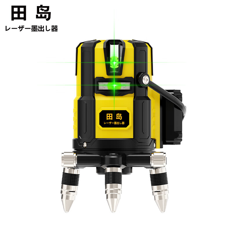 Tajima Electronics Leveling Infrared Leveling High-Precision Strong Light Thin Line Automatic Leveling Green Light Outdoor Building Portable Electronic Leveling 5 Lines (Green Light)