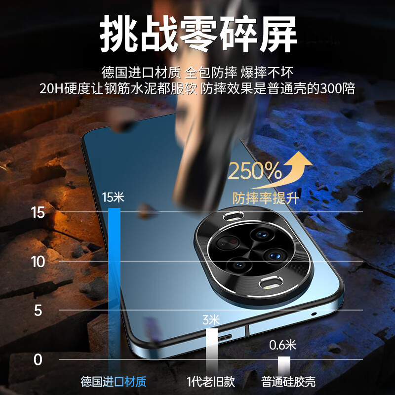 IM-CHEN alloy lens ring suitable for Huawei nova14pro mobile phone case nova14pro protective case all-inclusive anti-fall and anti-slip ultra-thin frosted silicone trendy style - black