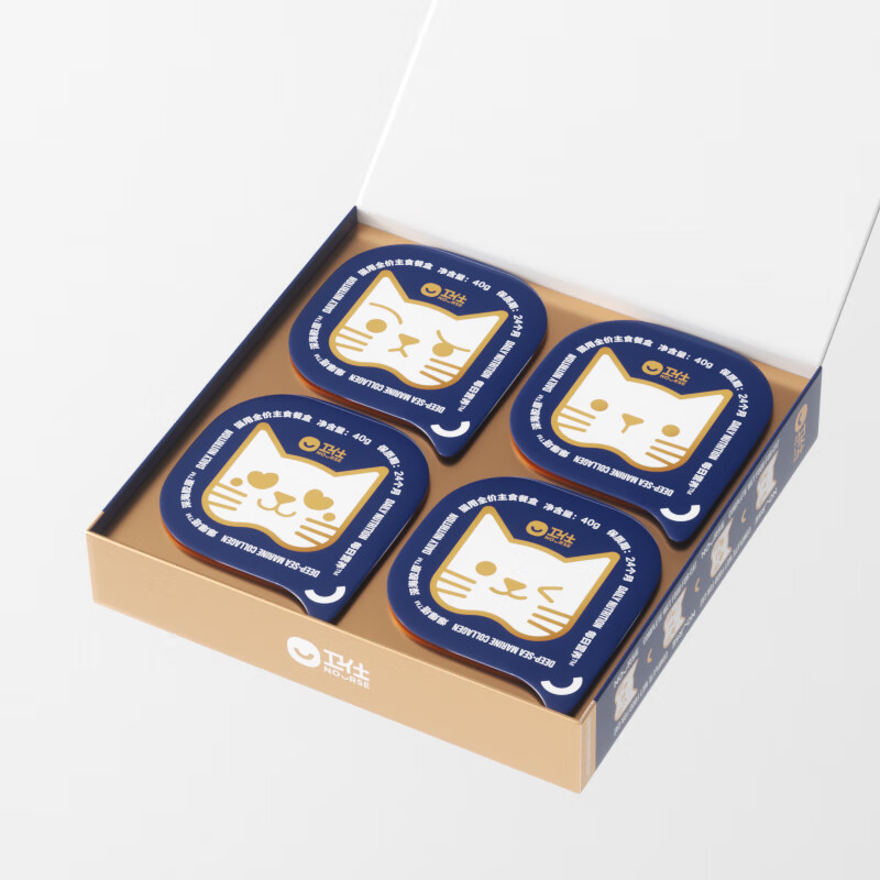 NOURSE cat full-price staple food canned wet food lunch box egg yolk liquid popping can double-layer mousse popping tower krill roe double-layer mousse popping tower 4 cans * 1 box buy 1 box and get 1 box free