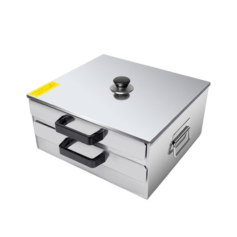 Rice roll machine, household small steamer, 304 stainless steel steaming plate, roll rice roll tool, household drawer-type steaming rice machine, 201, one layer thickened, 2 flat plates in total