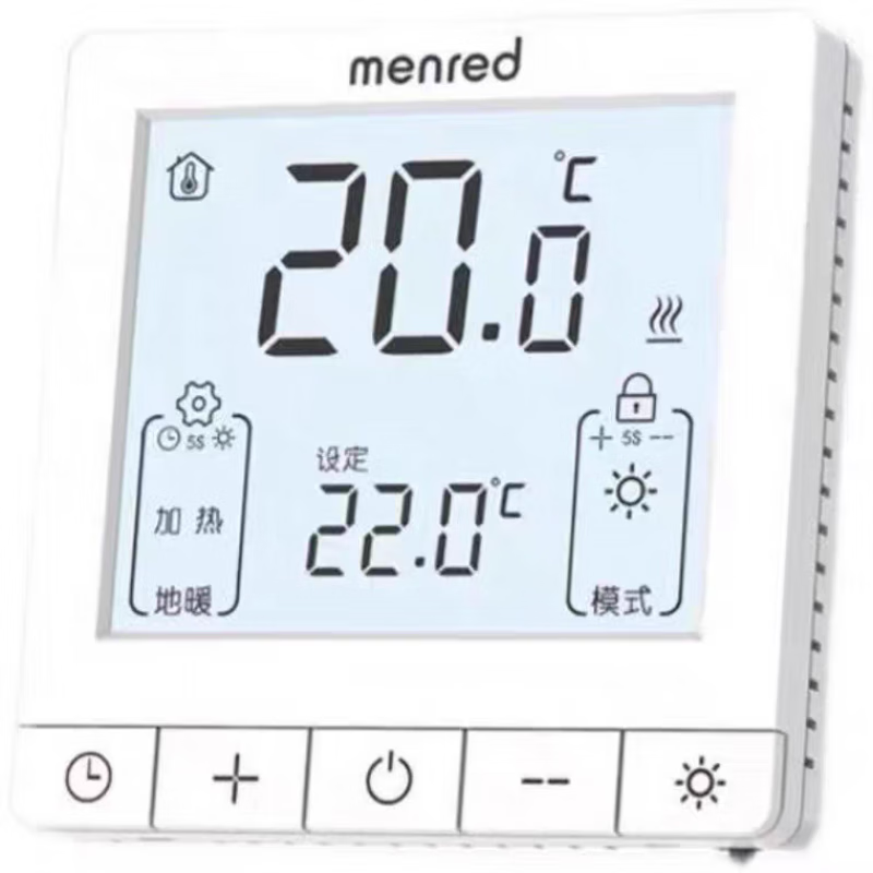 Manred thermostat panel electric floor heating water floor heating wall-mounted furnace heating timing temperature controller RT1.13 water heating thermostat