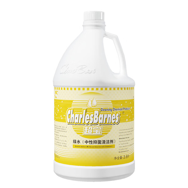 Baiyun Chaobao Clean Green Water Neutral Cleaner Public Place Floor Tile Cleaning Mopping Decontamination Household Commercial All-Purpose Cleaner 3.8L Large Bottle DFF014 1 Bottle Chaobao Green Water Neutral Cleaner