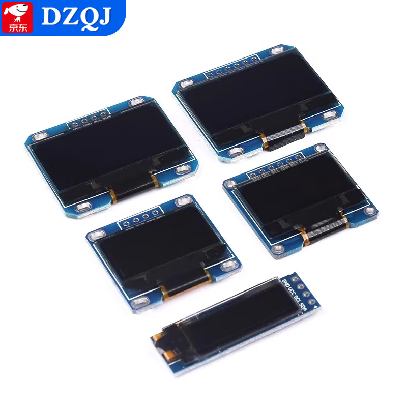 0.96-inch OLED display module 0.91 1.3 1.54-inch 12864 LCD screen 4/6/7-pin IIC/SPI 0.91-inch 4-pin blue display no soldering pin header No specifications