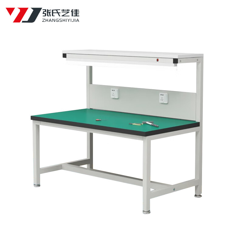 Zhangshi Yijia anti-static workbench double layer 160*80*75*120 electronic repair bench experimental table workshop assembly line with partition operating table