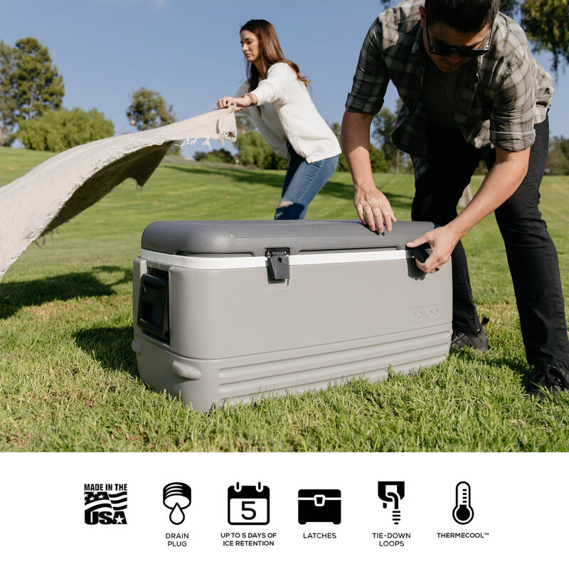 IGLOO 120 liter large capacity insulated refrigerator, outdoor camping picnic car portable