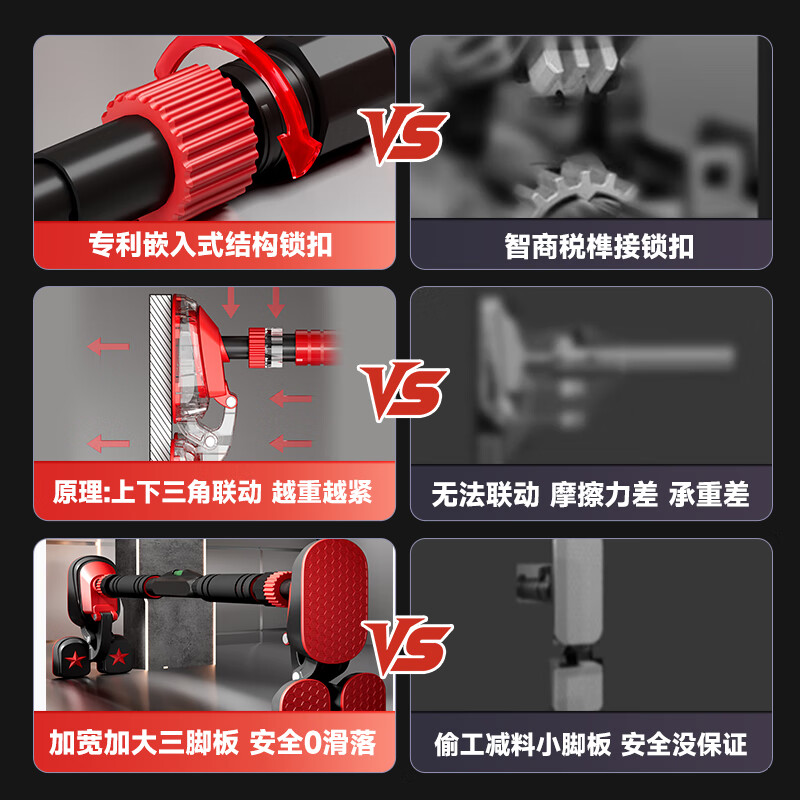 Boshujian horizontal bar indoor pull-up device home adult punch-free door fitness equipment sports boom