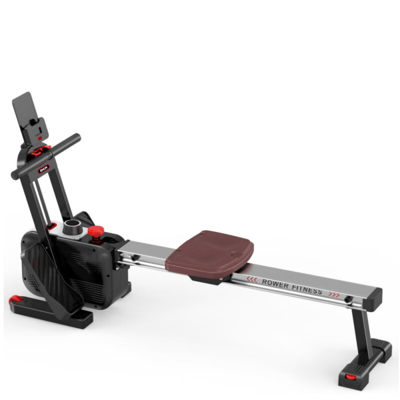 TY Commercial Silent Super Fat-Burning Rowing Machine Indoor Home Multi-speed Adjustable Silent Intelligent Magnetic Resistance Rowing Machine Black 1450x500x850