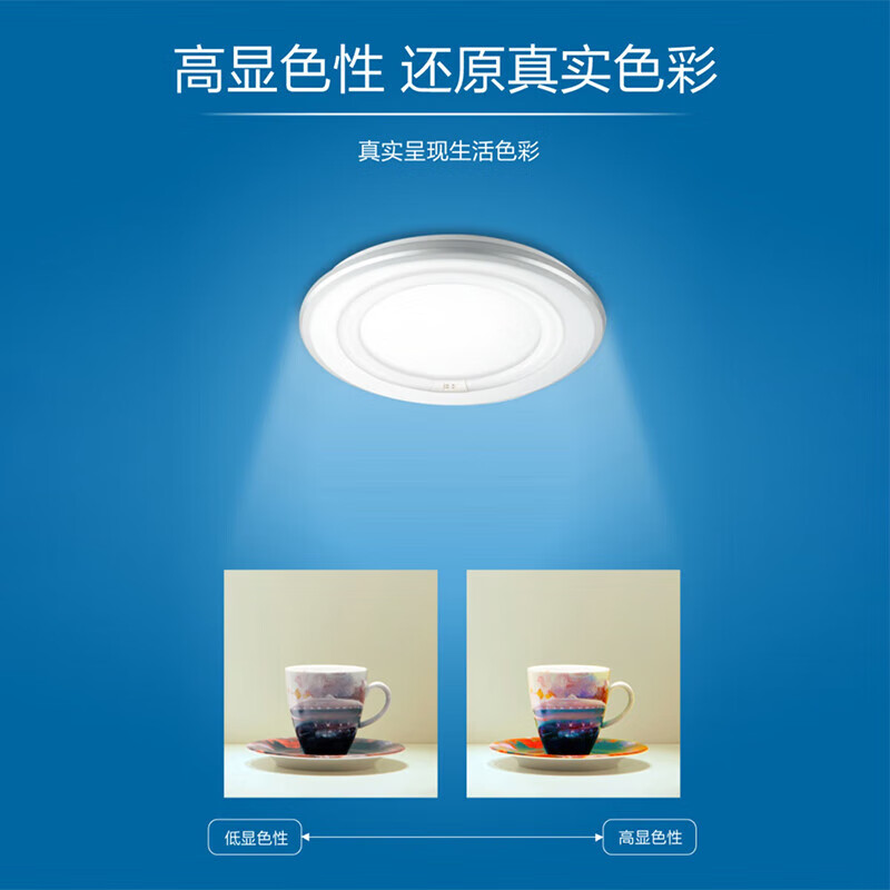 Philips (PHILIPS) three-primary color ring energy-saving fluorescent lamp ceiling lamp round wick replacement light source T5 thin ring lamp 22W medium light