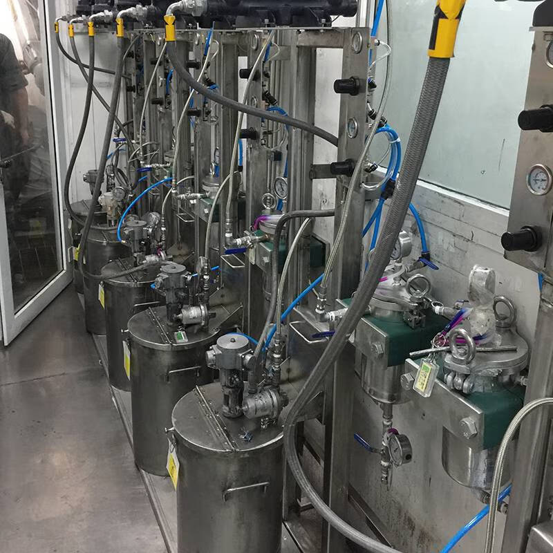 Ni Zhier explosion-proof pneumatic motor mixer high-speed lifting and dispersing ton barrel mixer paint coating mixer mixing AMN2-TB