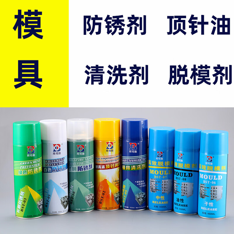 Special anti-rust agent for molds, release agent, ejector oil cleaning agent spray, wholesale mold cleaning agent, 24 bottles in a box