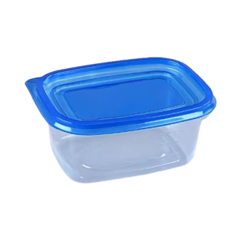 Biuyum packing box 1000 round bowls with white background and yellow lid, anti-theft and thickened, 120 sets in a box