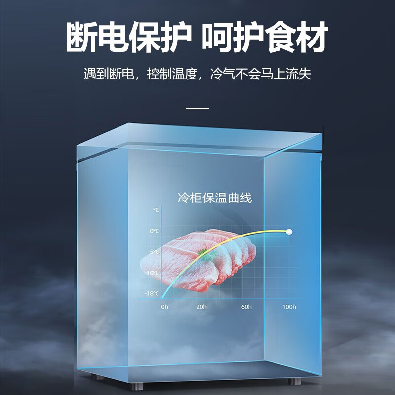 Hisun Freezer Household Large Capacity Freezer Horizontal Refrigerator-Freezer Conversion Cabinet Horizontal Fresh-keeping Cabinet Energy-Saving Breast Milk Cabinet Single Temperature Micro-Frost Model 103L丨First Class Energy Efficiency丨About 100 Jin of Frozen Meat