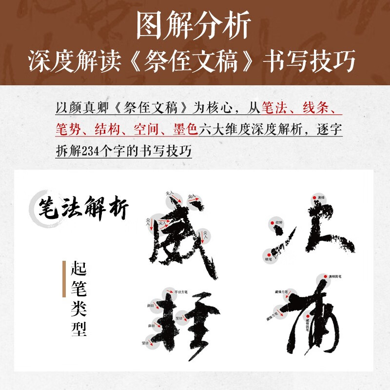 The Soul of the Calligraphy of the Nephew Memorial Manuscript, a 234-word full text in-depth tutorial, an analysis of Yan Zhenqing’s calligraphy, an in-depth tutorial on calligraphy for copying and practice calligraphy of the Three Great Running Scripts in the World, a preface to Wang Xizhi’s Orchid Pavilion, and Zhao Mengfu’s cold food post