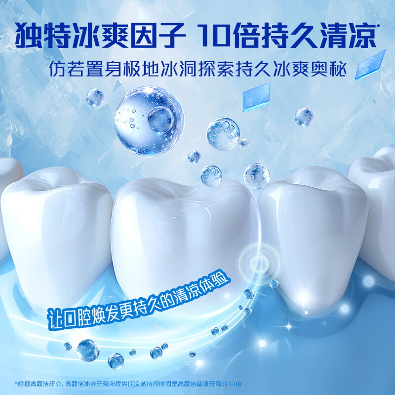 Colgate Icy Triple Mint Toothpaste 180g 10x long-lasting cooling feeling and fresh breath New and old packaging shipped randomly